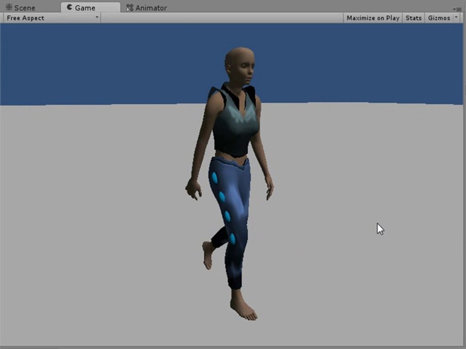 Malla riggeada Low Poly: Amiga