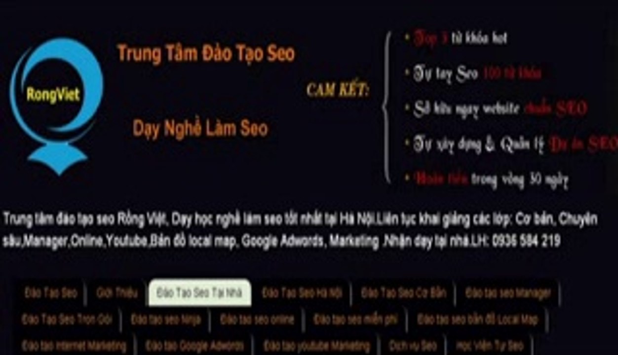 Đào Tạo Seo - Rồng Việt