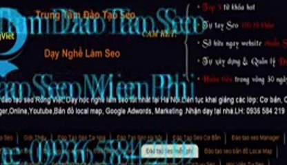 Đào tạo seo miễn phí - Daotaohocseo.com