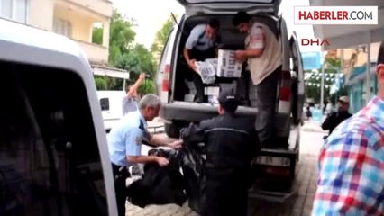 Kovalamacada Lastikleri Patlayan Araçtan Kaçak Sigara Çıktı