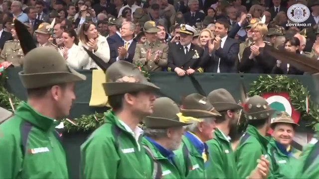 Monfalcone (GO) - Renzi ai cantieri navali e all'87 Adunata Nazionale Alpini (11.05.14)