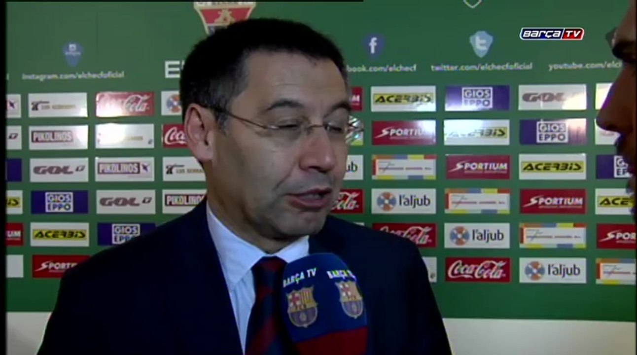 Bartomeu: "Serà una final"