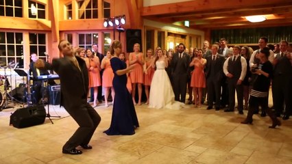 Mother And Son Perform Epic Wedding Dance Mash Up