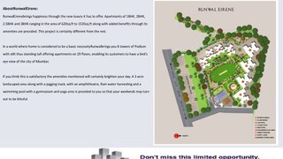 Runwal Eirene Pre Launch Project by Runwal Group at Thane West
