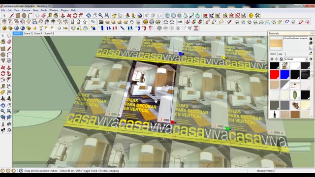 Skethcup Lesson 30 - Living room texturing and creating materials