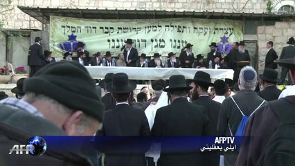 يهود تظاهروا امام غرفة العشاء الاخير مع اقتراب موعد زيارة البابا