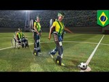 World Cup 2014 exoskeleton: mind-control robotic suit to help paralyzed walk again
