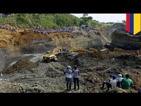 Illegal gold mine collapse kills 3, buries dozens in Colombia