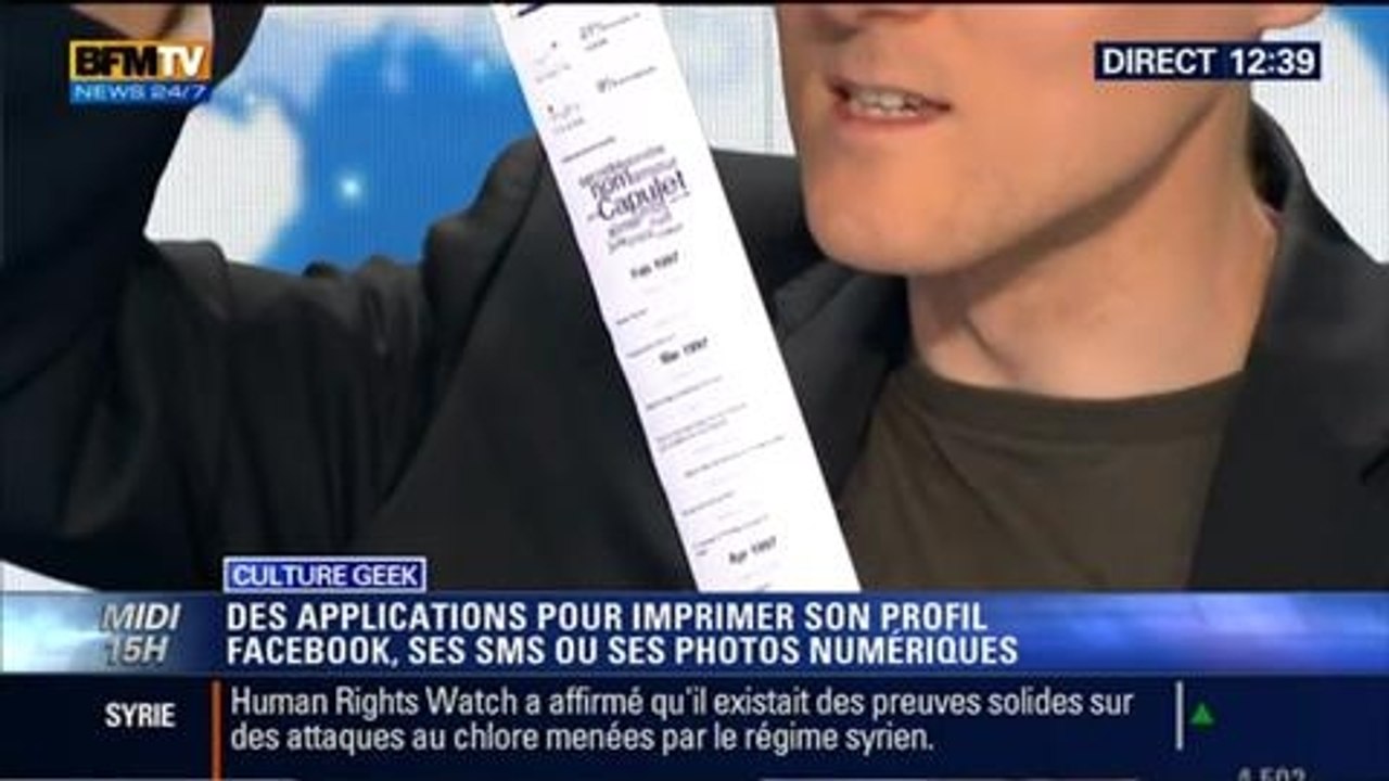 Culture Geek: Les applications pour imprimer son profil Facebook, ses photos numériques ou même ses sms - 13/05