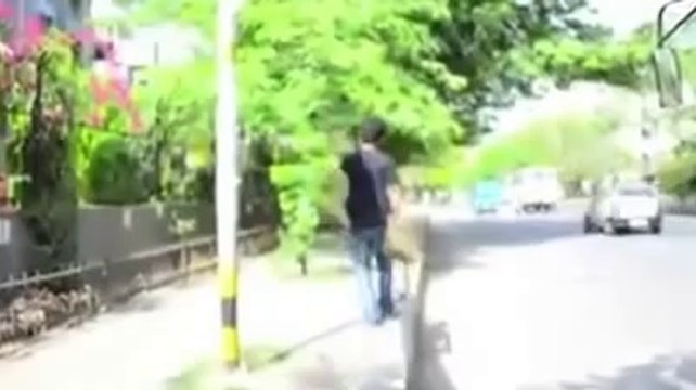 Girl slap to a innocent boy and Then Boy slap to a Girl in a bus