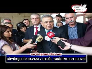 BÜYÜKŞEHİR DAVASI 2 EYLÜL TARİHİNE ERTELENDİ