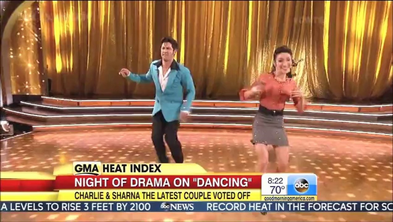 Charlie White ‏& Sharna - Exit Interview - GMA 5-13-14