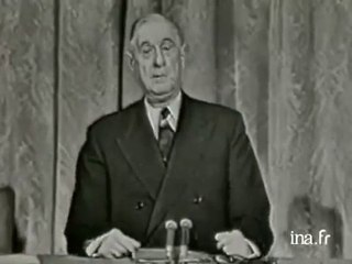 Le général de Gaulle sur l'intégration européenne