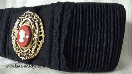 ceinture élastique baroque romantique la dame de lys