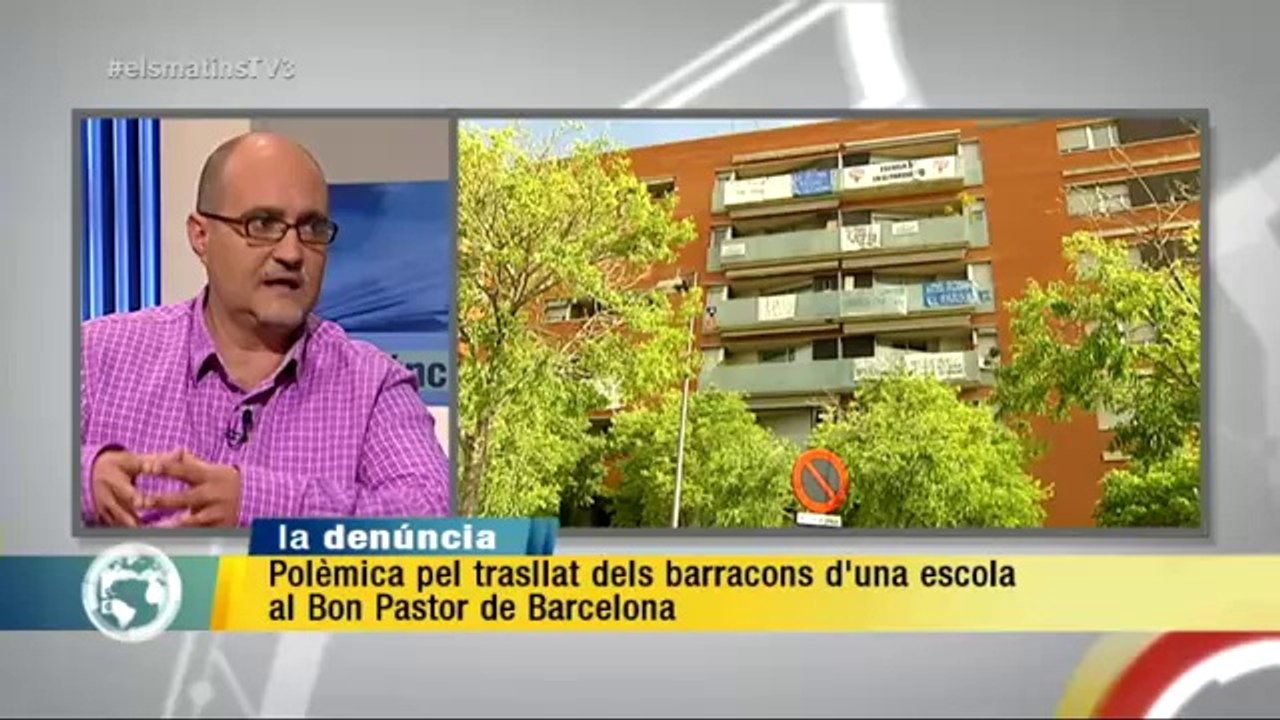 TV3 - Els Matins - Denúncia per la polèmica pel trasllat de l'escola La Maquinista de Barcelona
