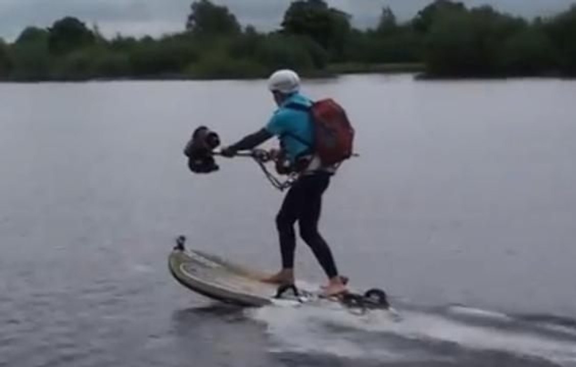 Electric Jet Engine Surfing