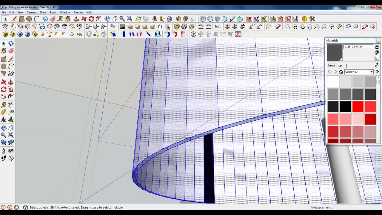 Sketchup Lesson 14 - Lamp and TV