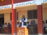 Manawwar Ali Gill MPA 127 is addressing at Teachers Convention at Pasrur