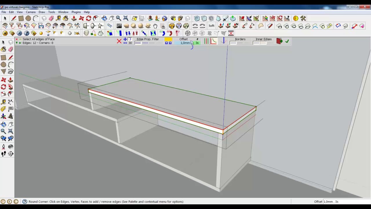 Sketchup Lesson 11 - Unit and table