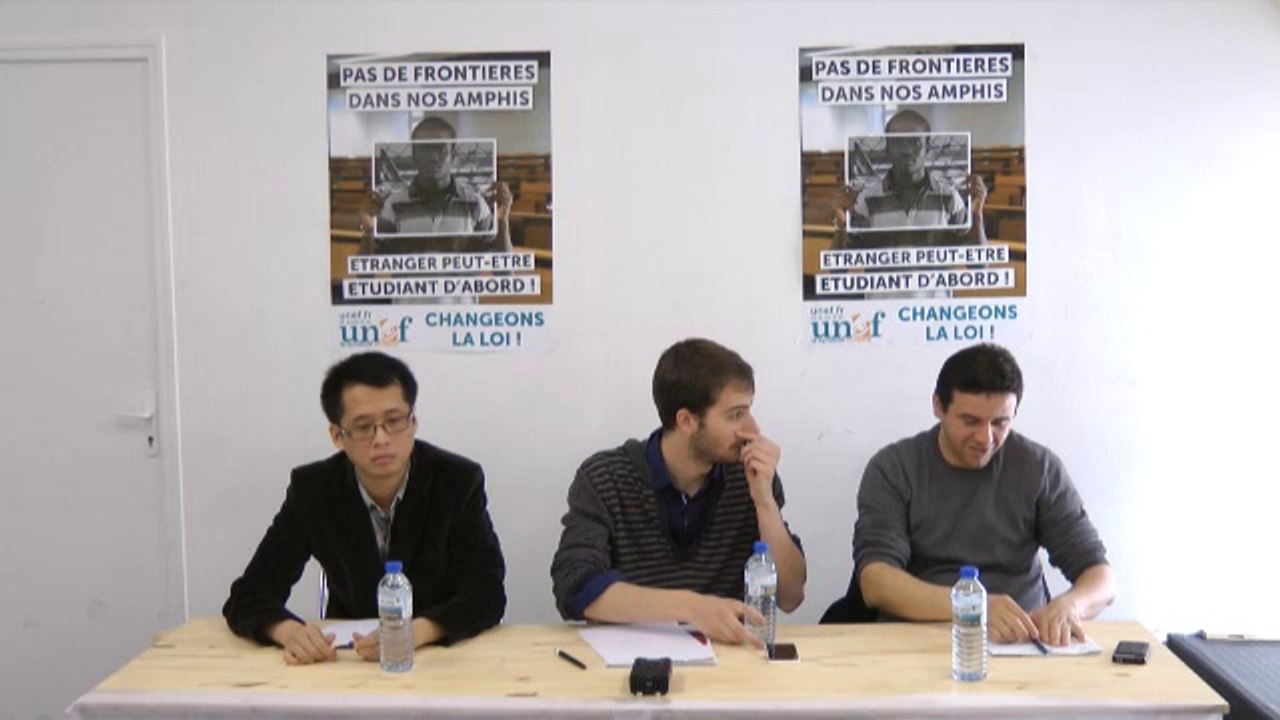 Conférence de presse du 13 mai 2014 - Etranger peut-être, Etudiant d'abord !