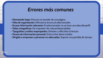 ¿Cómo hacer un curriculum?