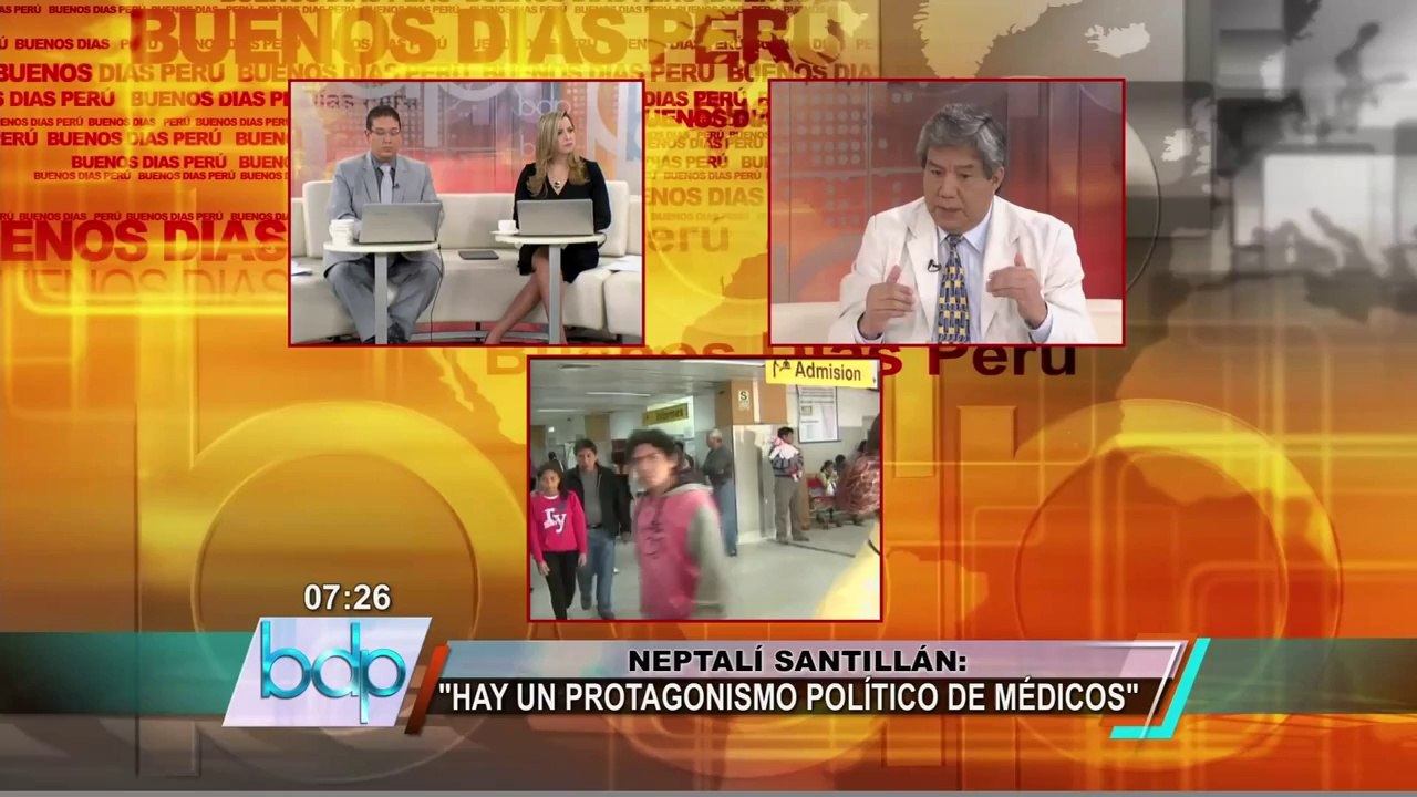 Neptalí Santillán: Huelga médica se debe a un protagonismo político de médicos
