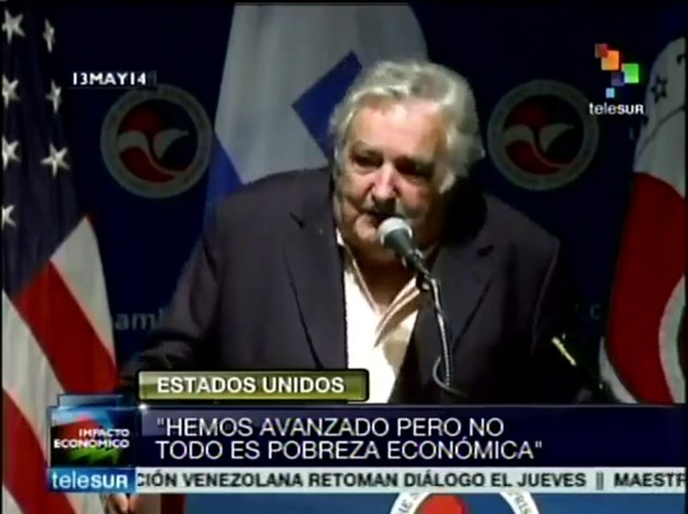 Mujica habló a capitalistas de EEUU y logró juntar peras con manzanas