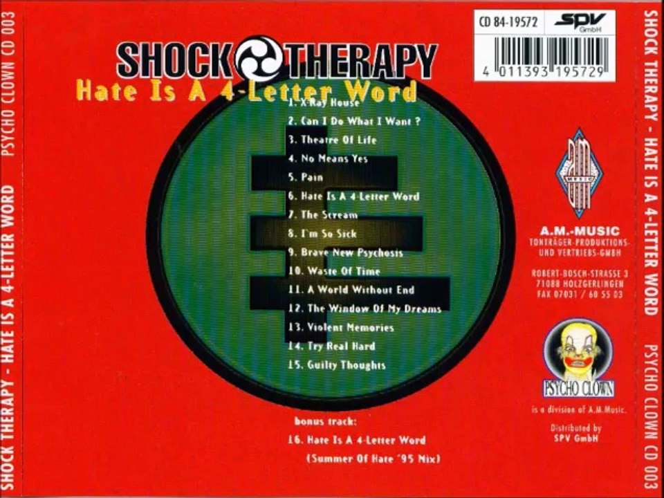 16 Hate Is a 4-Letter Word [-][Summer of Hate '95 Mix]