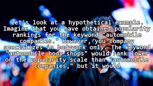 Selecting The Right Search Engine Keywords