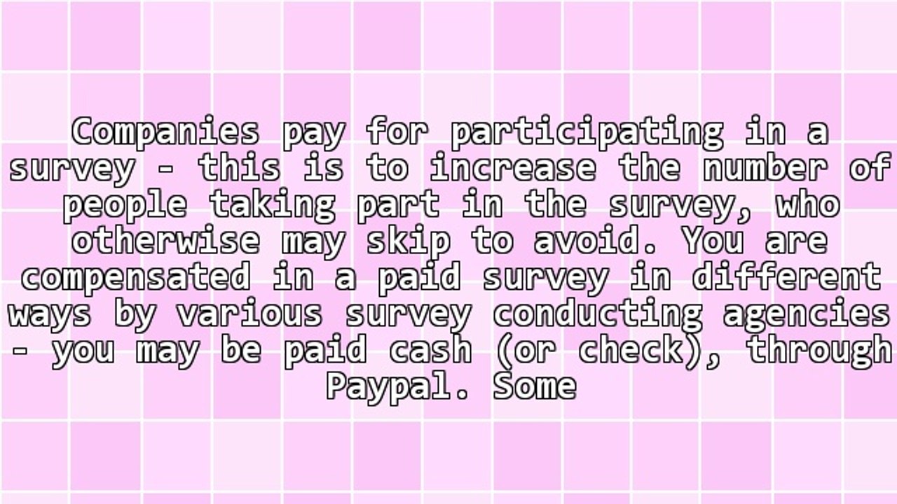 The truth about paid surveys