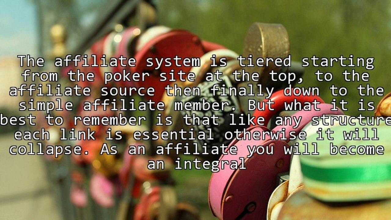 Reasons To Become An Online Poker Affiliate