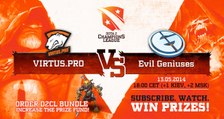 EG vs Virtus.pro game 1 @ D2CL Season 3 (Russian)