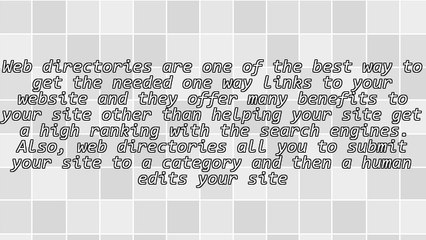 The benefit of One-Way links from Web Directories