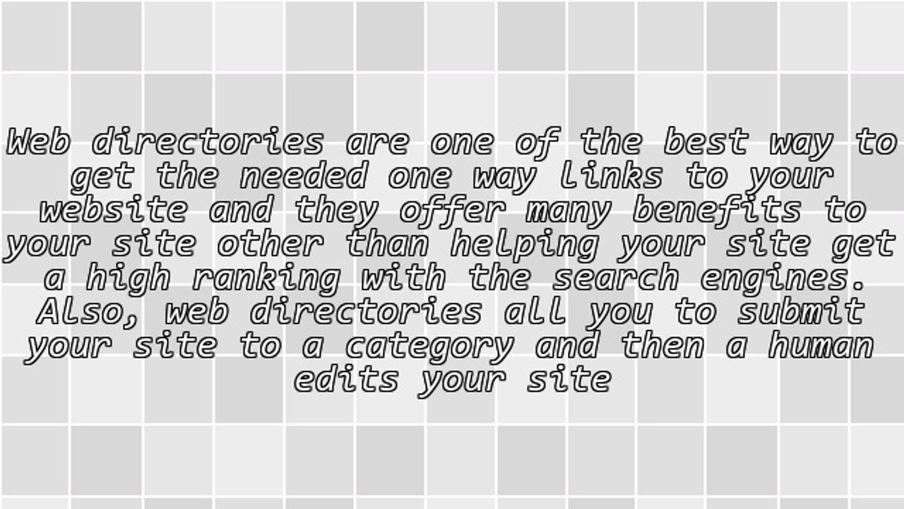 The benefit of One-Way links from Web Directories