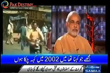 modi ran away from interview