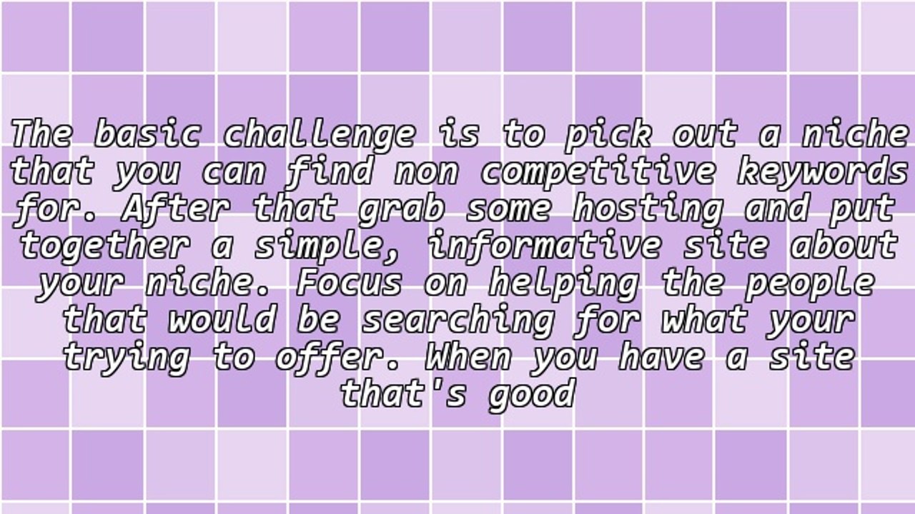 Earning multiple streams of income with simple, niche specific sites