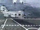 Military Chopper Crashes into Landing De