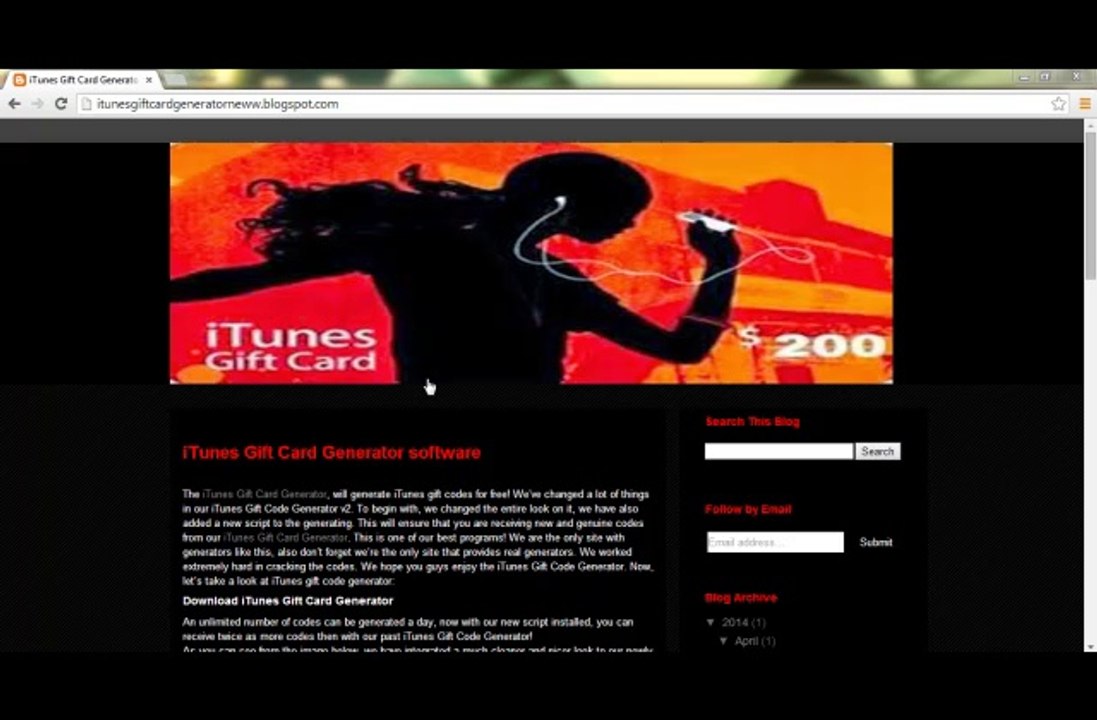 [GENERATOR] Itunes Gift Card Code generator