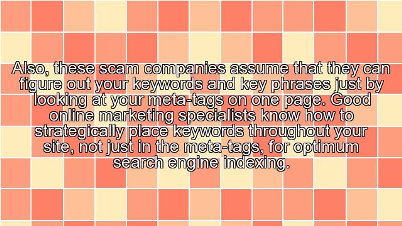 Web Site Promotion Scam site submission and search engine lead times