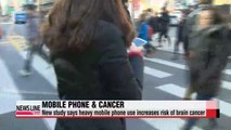 Study suggests heavy mobile phone use increases risk for cancer