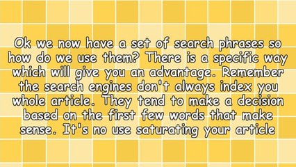 Writing Articles for SEO? - Do it properly!