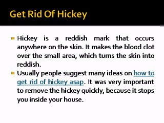 How to Get Rid of a Hickey ASAP
