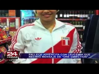 Falleció joven con leucemia, que recibió mensaje de One Direction