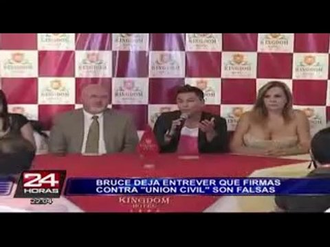 Carlos Bruce deja entrever que firmas contra Unión Civil son falsas