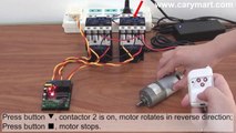 2 Channel AC 220V Power Output Remote Control Kit Control DC Motor through Two Contactors