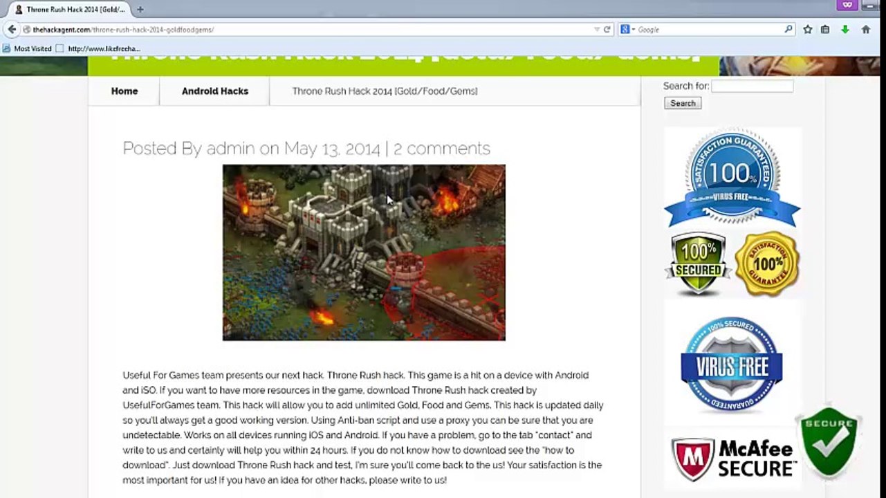 Get Throne Rush Hack 2014 [Gold/Food/Gems] Android/iOS Updated May 2014 Best Gem Hack