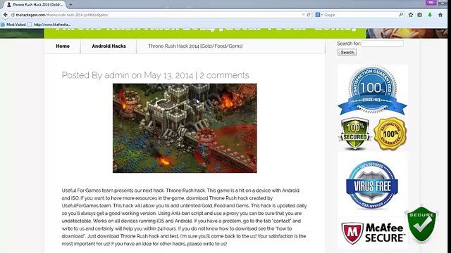 Get Throne Rush Hack 2014 [Gold/Food/Gems] Android/iOS Updated May 2014 Best Gem Hack