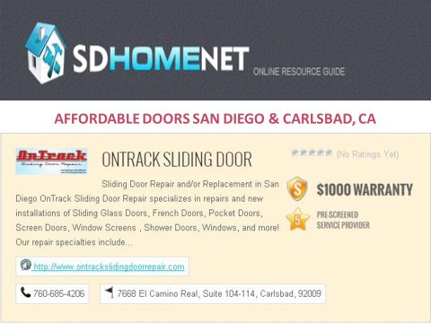 SD Home Net : AFFORDABLE DOORS and SECURITY in SAN DIEGO & CARLSBAD, CA
