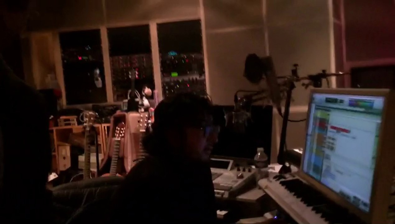 Notre parrain Grand Corps Malade en studio
