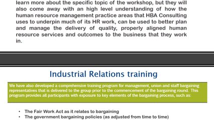 Human Resource Planning and Training